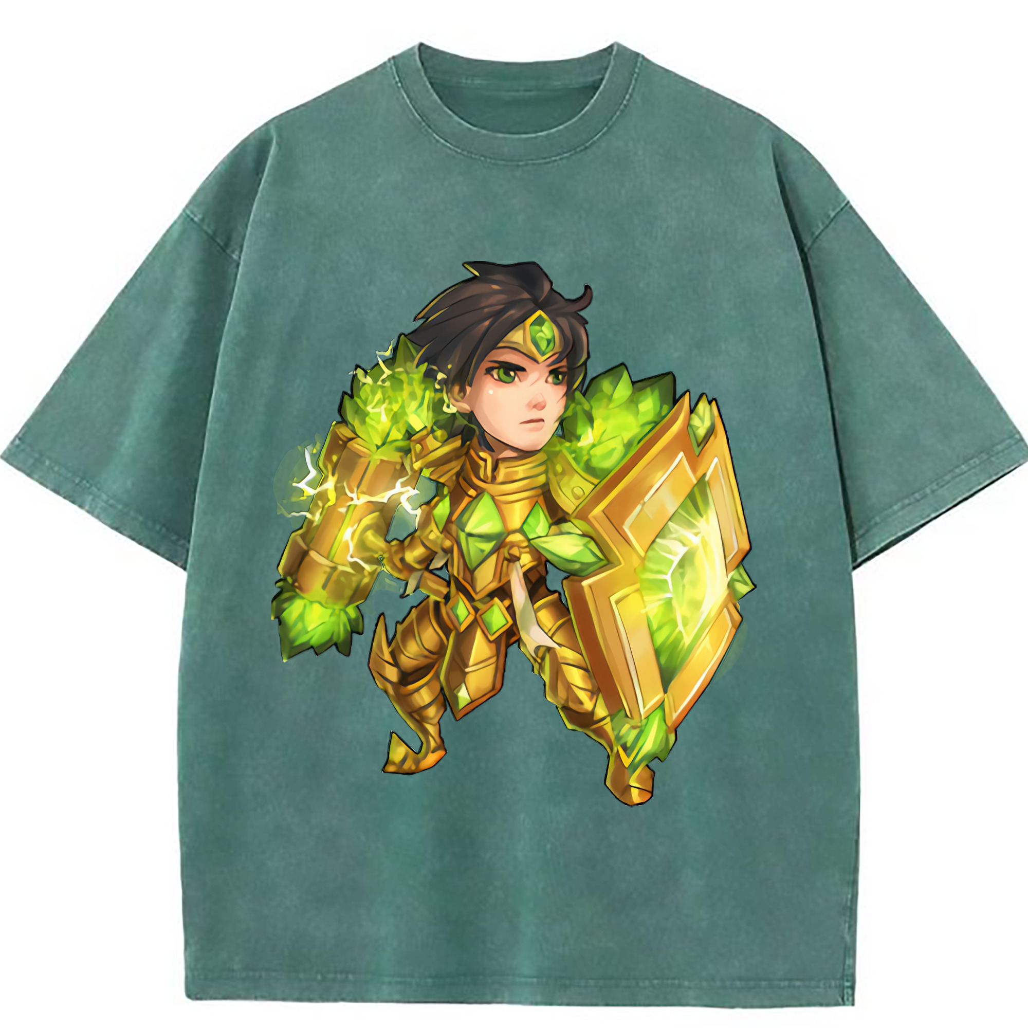 （画像用） リーグ・オブ・レジェンド League of Legends LOL 綿100% ヴィンテージ風 半袖Tシャツ（フロントプリント）